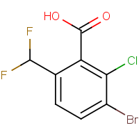 CAS: 2090811-69-9 | PC57523 | 3-Bromo-2-chloro-6-(difluoromethyl)benzoic acid