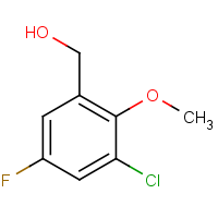 CAS:1785513-23-6 | PC57535 | 3-Chloro-5-fluoro-2-methoxybenzyl alcohol