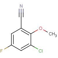 CAS: 1891239-60-3 | PC57538 | 3-Chloro-5-fluoro-2-methoxybenzonitrile