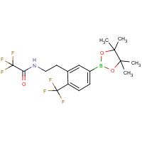 CAS:2135636-84-7 | PC57795 | 2,2,2-Trifluoro-N-{2-[5-(4,4,5,5-tetramethyl-1,3,2-dioxaborolan-2-yl)-2-(trifluoromethyl)phenyl]ethyl}acetamide