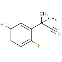 CAS: 913719-91-2 | PC58090 | 2-(5-Bromo-2-fluorophenyl)-2-methylpropanenitrile