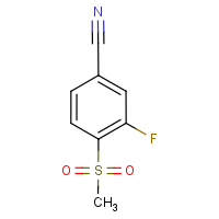 CAS:185946-05-8 | PC6059 | 3-Fluoro-4-(methylsulphonyl)benzonitrile