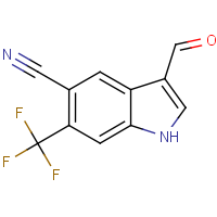 CAS:1186404-95-4 | PC6063 | 3-Formyl-6-(trifluoromethyl)-1H-indole-5-carbonitrile