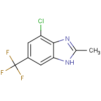 CAS: 1211010-30-8 | PC6183 | 4-Chloro-2-methyl-6-(trifluoromethyl)-1H-benzimidazole