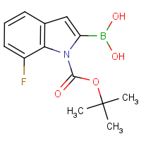 CAS:1000068-65-4 | PC6246 | 7-Fluoro-1H-indole-2-boronic acid, N-BOC protected