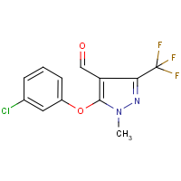 CAS:282523-36-8 | PC6325 | 5-(3-Chlorophenoxy)-1-methyl-3-(trifluoromethyl)-1H-pyrazole-4-carboxaldehyde