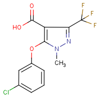 CAS:282523-49-3 | PC6331 | 5-(3-Chlorophenoxy)-1-methyl-3-(trifluoromethyl)-1H-pyrazole-4-carboxylic acid