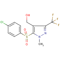 CAS:318469-34-0 | PC6338 | [5-[(4-Chlorophenyl)sulphonyl]-1-methyl-3-(trifluoromethyl)-1H-pyrazol-4-yl]methanol