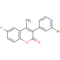 CAS:527751-32-2 | PC6517 | 3-(3-Bromophenyl)-6-fluoro-4-methylcoumarin