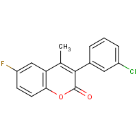 CAS:527751-40-2 | PC6528 | 3-(3-Chlorophenyl)-6-fluoro-4-methylcoumarin