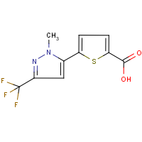 CAS: 175202-29-6 | PC6531 | 5-[1-Methyl-3-(trifluoromethyl)-1H-pyrazol-5-yl]thiophene-2-carboxylic acid