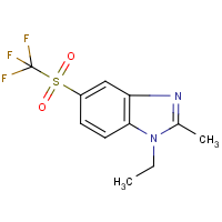 CAS:732-20-7 | PC6633 | 1-Ethyl-2-methyl-5-(trifluoromethylsulphonyl)benzimidazole