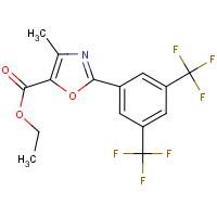 CAS:1208722-60-4 | PC6891 | Ethyl 2-[3,5-bis(trifluoromethyl)phenyl]-4-methyl-1,3-oxazole-5-carboxylate