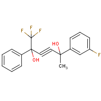 CAS:243139-66-4 | PC6973 | 2-(3-Fluorophenyl)-5-phenyl-6,6,6-trifluorohex-3-yne-2,5-diol