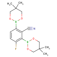 CAS:1150271-28-5 | PC7019 | 2-Cyano-4-fluorobenzene-1,3-diboronic acid, neopentyl glycol diester