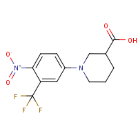 CAS: 942474-46-6 | PC7333 | 1-[4-Nitro-3-(trifluoromethyl)phenyl]piperidine-3-carboxylic acid