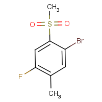 CAS: 942474-79-5 | PC7465 | 2-Bromo-5-fluoro-4-methylphenyl methyl sulphone