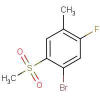 CAS:1000339-74-1 | PC7495 | 4-Bromo-2-fluoro-5-(methylsulphonyl)toluene