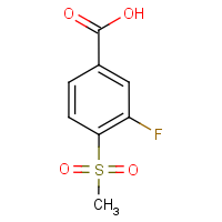 CAS: 185945-88-4 | PC7551 | 3-Fluoro-4-(methylsulphonyl)benzoic acid
