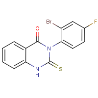 CAS:937601-60-0 | PC7607 | 3-(2-Bromo-4-fluorophenyl)-2-thioxo-2,3-dihydro-1H-quinazolin-4-one