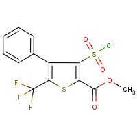 CAS: 306935-98-8 | PC7614 | Methyl 3-(chlorosulphonyl)-4-phenyl-5-(trifluoromethyl)thiophene-2-carboxylate