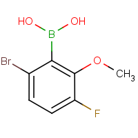 CAS:957035-08-4 | PC7703 | 6-Bromo-3-fluoro-2-methoxybenzeneboronic acid