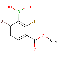 CAS: 957120-79-5 | PC7972 | 6-Bromo-2-fluoro-3-(methoxycarbonyl)benzeneboronic acid