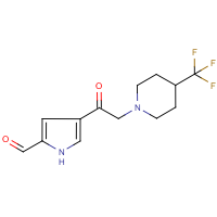 CAS:1000339-90-1 | PC7998 | 4-{[4-(Trifluoromethyl)piperidin-1-yl]acetyl}-1H-pyrrole-2-carboxaldehyde