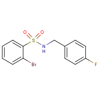 CAS: 321705-40-2 | PC8079 | 2-Bromo-N-(4-fluorobenzyl)benzenesulphonamide