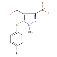CAS:318239-56-4 | PC8124 | 5-(4-Bromophenylthio)-4-(hydroxymethyl)-1-methyl-3-(trifluoromethyl)-1H-pyrazole
