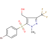 CAS:318469-36-2 | PC8127 | 5-(4-Bromophenylsulphonyl)-4-(hydroxymethyl)-1-methyl-3-(trifluoromethyl)-1H-pyrazole