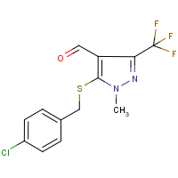 CAS: 321553-32-6 | PC8129 | 5-[(4-Chlorobenzyl)thio]-1-methyl-3-(trifluoromethyl)-1H-pyrazole-4-carboxaldehyde