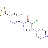 CAS:338399-95-4 | PC8140 | 4-Chloro-2-[3-chloro-5-(trifluoromethyl)pyridin-2-yl]-5-piperazino-3(2H)-pyridazinone