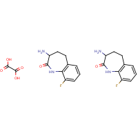 CAS: | PC8261 | 3-Amino-4,5-dihydro-9-fluoro-1H-benzo[b]azepin-2(3H)-one hemioxalate
