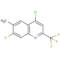 CAS: 537033-66-2 | PC8285 | 4-Chloro-7-fluoro-6-methyl-2-(trifluoromethyl)quinoline