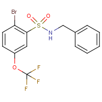 CAS:951885-49-7 | PC8319 | N-Benzyl-2-bromo-5-(trifluoromethoxy)benzenesulphonamide