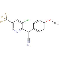 CAS:338407-10-6 | PC8412 | 2-[3-Chloro-5-(trifluoromethyl)pyridin-2-yl]-2-(4-methoxyphenyl)acetonitrile