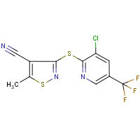 CAS:338775-63-6 | PC8433 | 3-{[3-Chloro-5-(trifluoromethyl)pyridin-2-yl]thio}-4-cyano-5-methylisothiazole