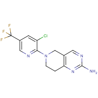 CAS: 338979-12-7 | PC8436 | 2-Amino-6-[3-chloro-5-(trifluoromethyl)pyridin-2-yl]-5,6,7,8-tetrahydropyrido[4,3-d]pyrimidine