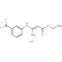 CAS:318469-16-8 | PC8466 | Ethyl 3-amino-3-[3-(trifluoromethyl)anilino]prop-2-en-1-oate hydrochloride