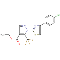 CAS: 159885-63-9 | PC8473 | Ethyl 1-[4-(4-chlorophenyl)thiazol-2-yl]-5-(trifluoromethyl)-1H-pyrazole-4-carboxylate