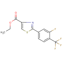 CAS:937602-41-0 | PC8584 | Ethyl 2-[3-fluoro-4-(trifluoromethyl)phenyl]-1,3-thiazole-4-carboxylate