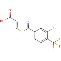 CAS:937602-43-2 | PC8590 | 2-[3-Fluoro-4-(trifluoromethyl)phenyl]-1,3-thiazole-4-carboxylic acid