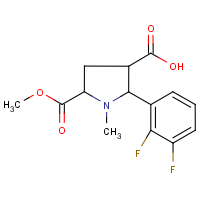 CAS:1096442-76-0 | PC8622 | 2-(2,3-Difluorophenyl)-5-(methoxycarbonyl)-1-methylpyrrolidine-3-carboxylic acid