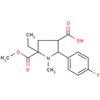 CAS:1212422-15-5 | PC8624 | 5-Ethyl-2-(4-fluorophenyl)-5-(methoxycarbonyl)-1-methylpyrrolidine-3-carboxylic acid