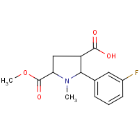 CAS: 1219159-23-5 | PC8629 | 2-(3-Fluorophenyl)-5-(methoxycarbonyl)-1-methylpyrrolidine-3-carboxylic acid