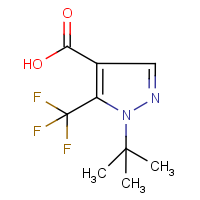 CAS: 142818-02-8 | PC8638 | 1-(tert-Butyl)-5-(trifluoromethyl)-1H-pyrazole-4-carboxylic acid