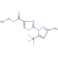 CAS:955975-47-0 | PC8640 | Ethyl 2-[3-methyl-5-(trifluoromethyl)-1H-pyrazol-1-yl]-1,3-thiazole-4-carboxylate
