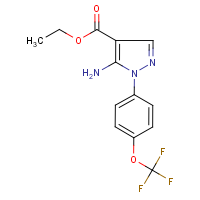 CAS:400073-87-2 | PC8661 | Ethyl 5-amino-1-[4-(trifluoromethoxy)phenyl]-1H-pyrazole-4-carboxylate