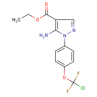 CAS: 400073-88-3 | PC8662 | Ethyl 5-amino-1-{4-[chloro(difluoro)methoxy]phenyl}-1H-pyrazole-4-carboxylate